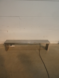 Stainless steel chef's rack with infrared heating bridge Hatco GRAH-42